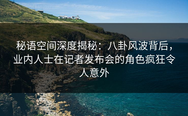 秘语空间深度揭秘：八卦风波背后，业内人士在记者发布会的角色疯狂令人意外